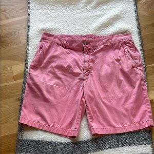 Vineyard Vines Men’s Jetty Red Color Washed Chino Breaker 9 inch Shorts Sz 36